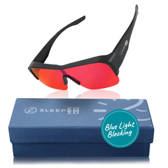 SleepAidMax Red XXL Fit Over Blue Light Glasses – Black