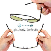 All-In-One Amber Aviator Blue Light Blocking Photochromic Sunglasses - Sleep ZM