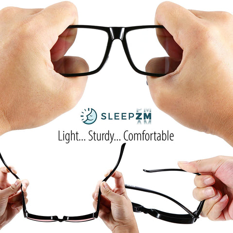 Clear Polarized Fit Over Anti-Blue Light Blocking Glasses - Sleep ZM