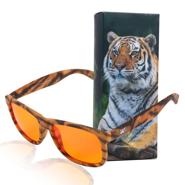 Tiger Print Style Blue Light Glasses and Sunglasses